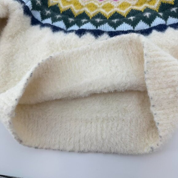 Hanna Andersson Girls Fair Isle Knit Sweater Red Multicolor Size US 4 - Picture 5 of 5